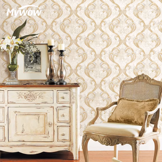 Moisture Proof Self Adhesive Wall Paper Sticker Roll PVC Wallpaper for Interior Wall Decoration