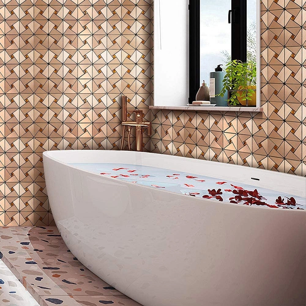 DIY Peel and Stick Wall Tile 3D Mosaic Sticker for Decoration