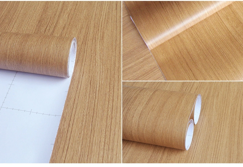 Gold and Silver Brushed Self-Adhesive Wallpaper Metal Texture Film Furniture Renovation Sticker