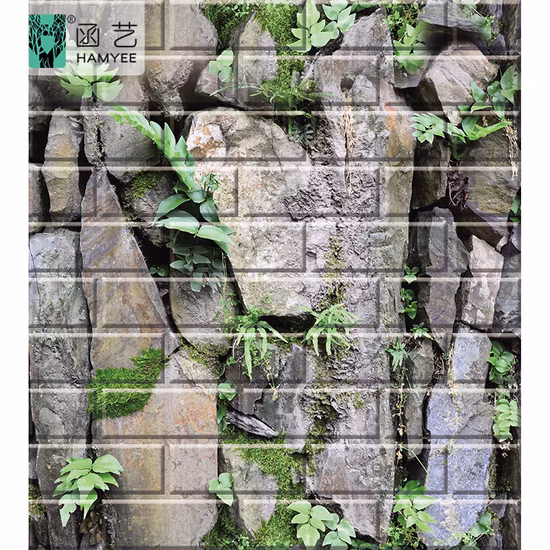 공장 공급, 자체 접착 벽 종이 비닐 벽돌 3D 거품 벽지 벽 스티커 장식