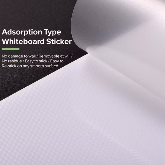 PET/PVC 재질의 화이트보드 스티커, 물티슈