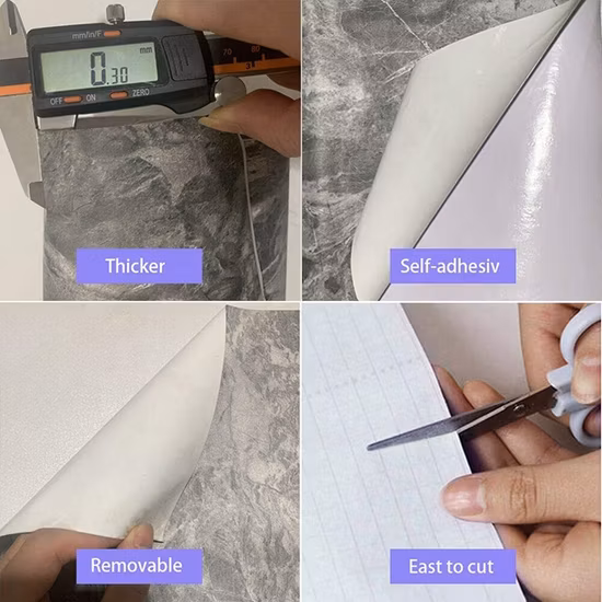 PVC 비닐 껍질과 스틱 벽 스티커, 자체 접착 벽지