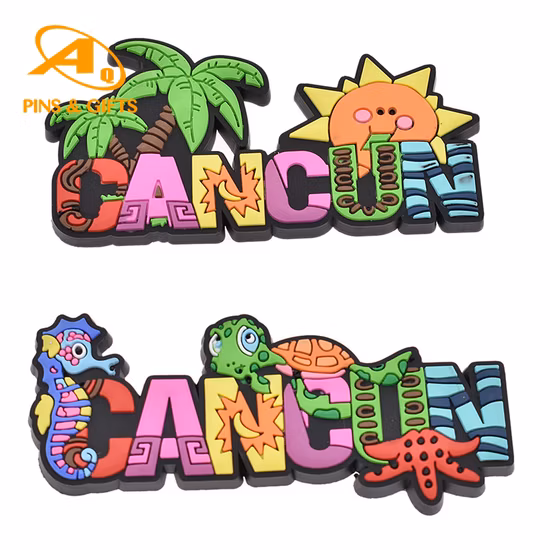 고무로 만든 자석 유연한 3D 냉장고 에폭시 수지 기념품 선물 냉장고 스티커 자석